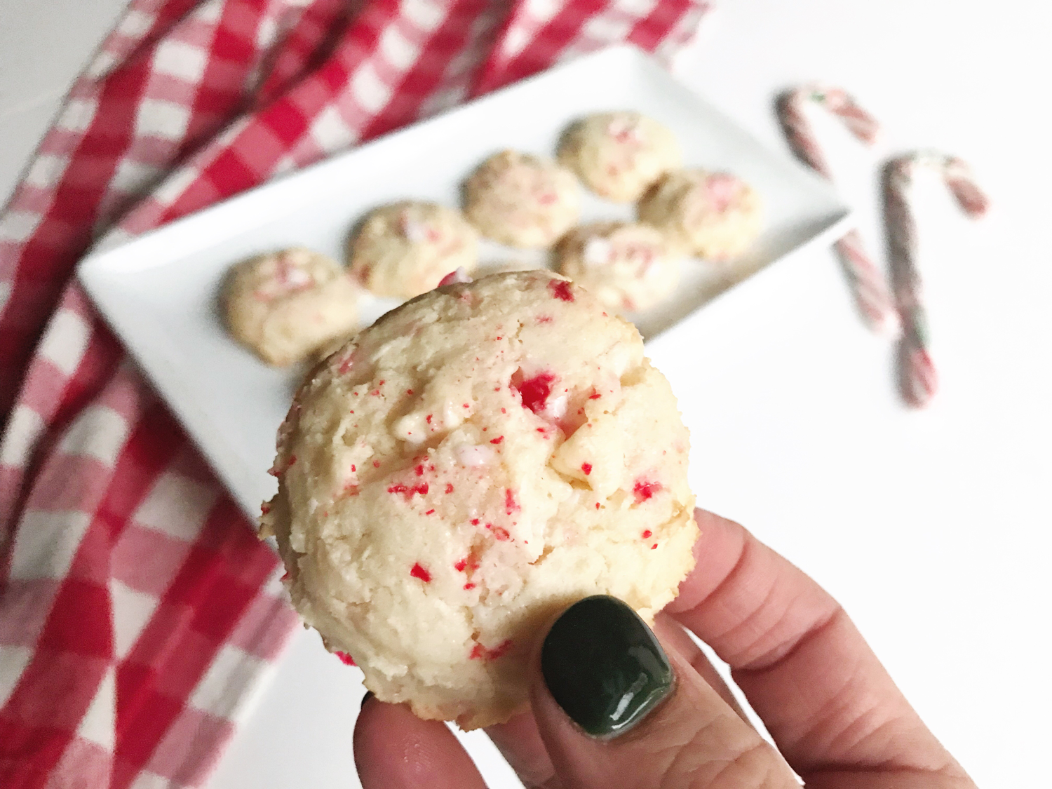 White Chocolate Peppermint Cookies