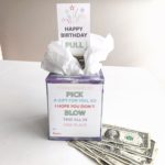 Birthday Gift Tissue Box Money Roll