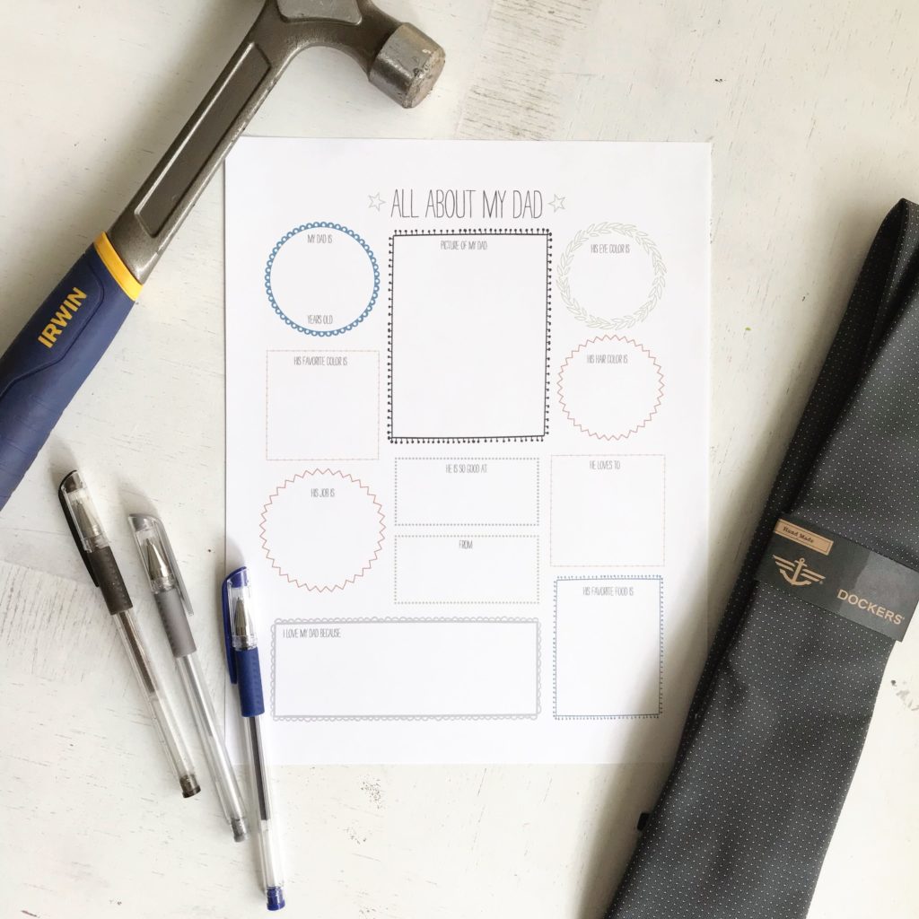 Free printable Father s Day Questionnaires for both dad and grandpa Free printable Father s Day Questionnaires for both dad and grandpa