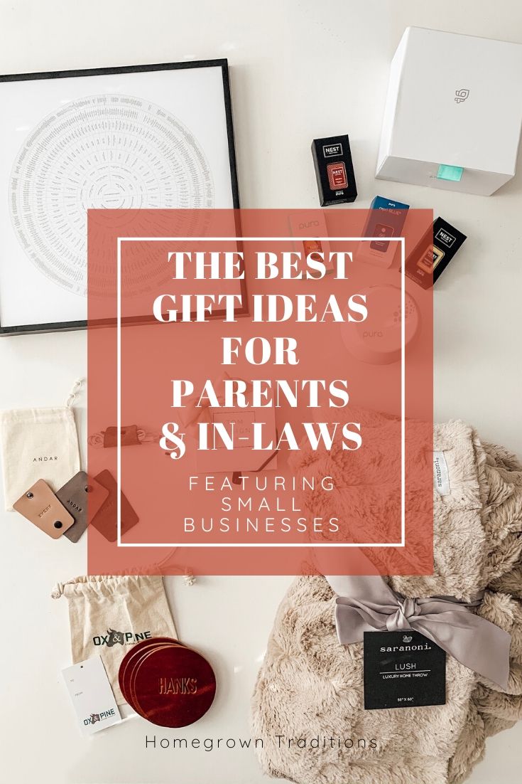 The Best Gift Guide for Parents and InLaws Featuring Small Businesses