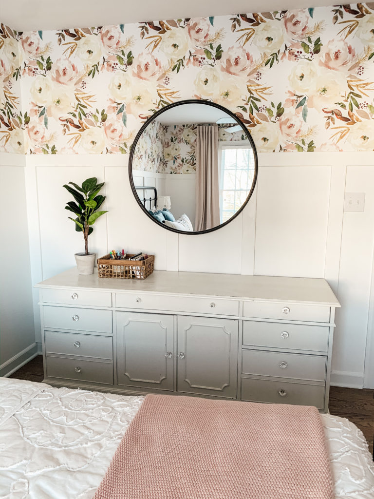 Girls Bedroom Reveal Featuring Removable Wallpaper - Home and Kind