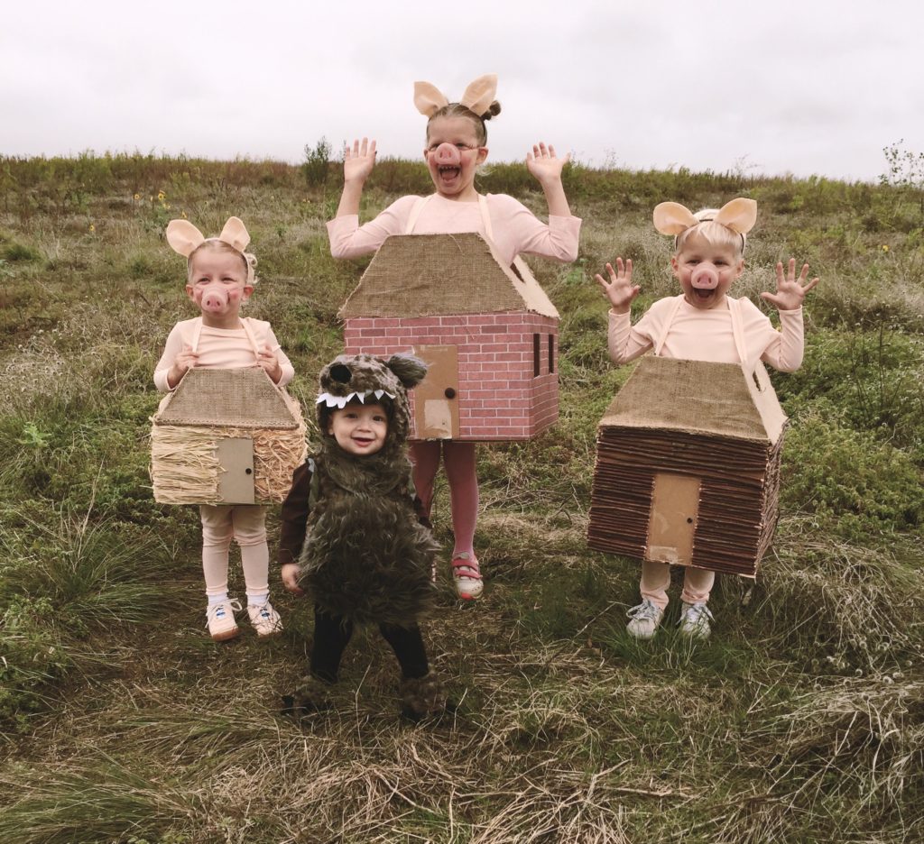 The 3 Little Pigs and the Big Bad Wolf Costumes