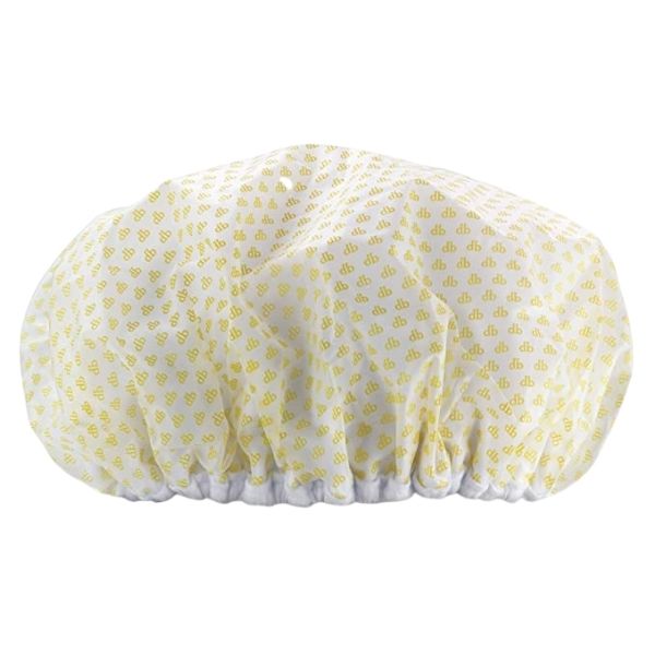 Extra Large Shower Cap with Yellow Details