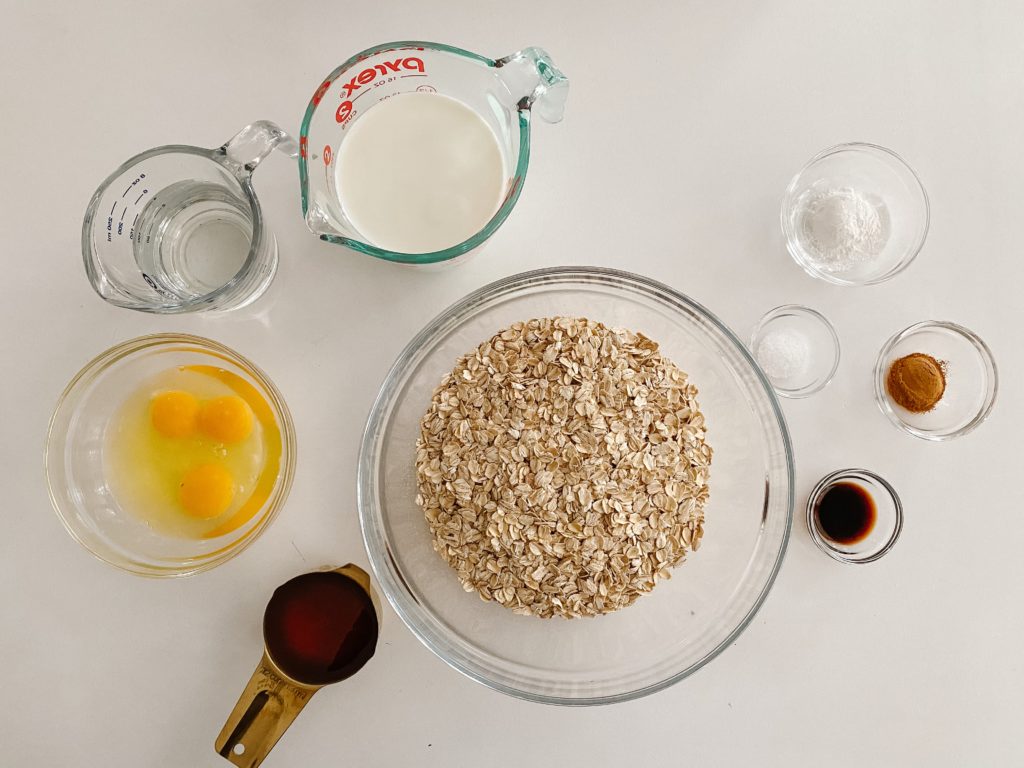 Baked Oatmeal Ingredients