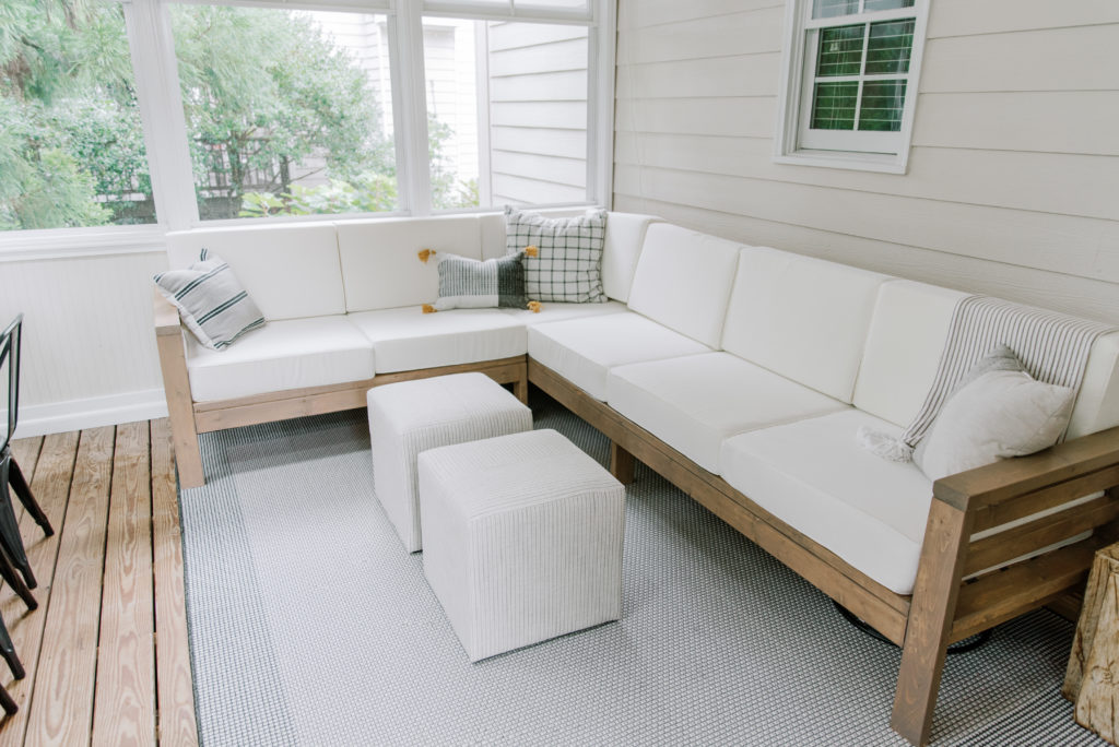 DIY outdoor sofa