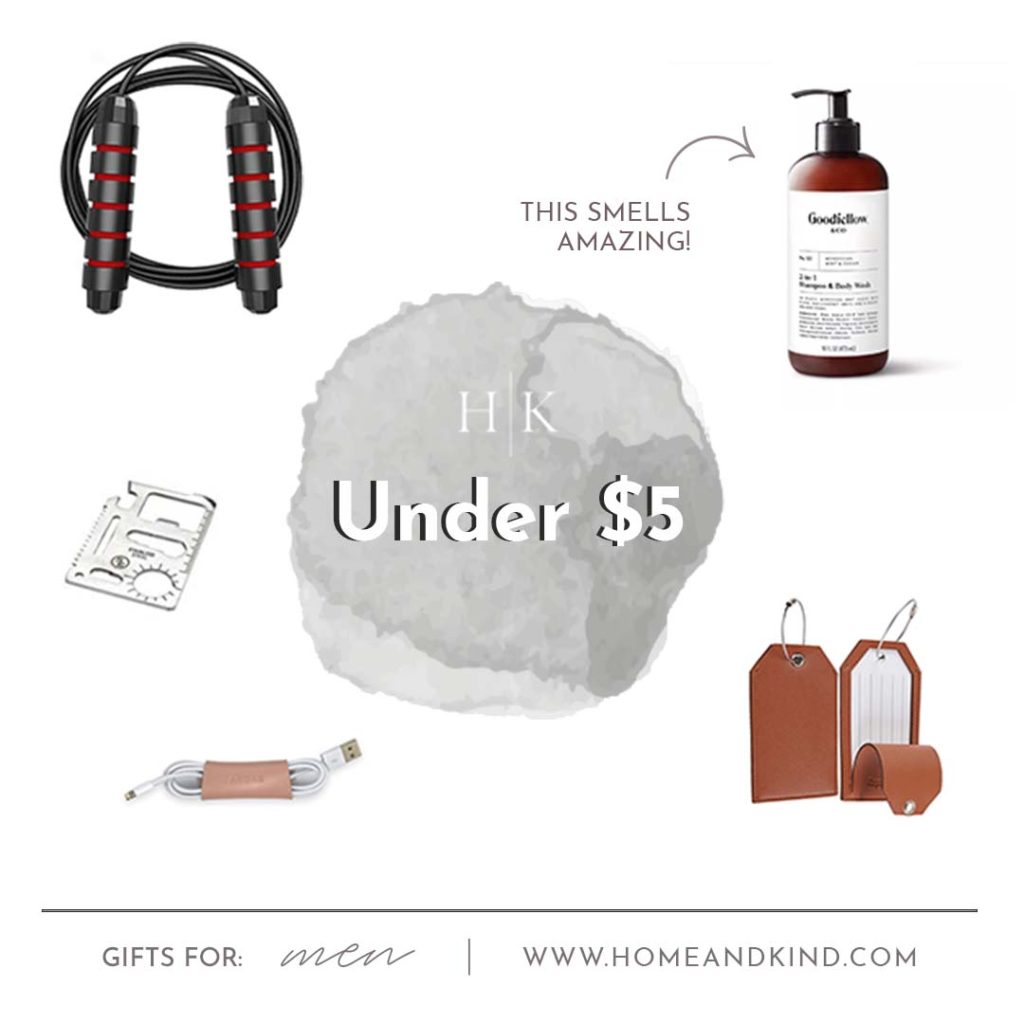 men's holiday gift guide for 2021 under $5