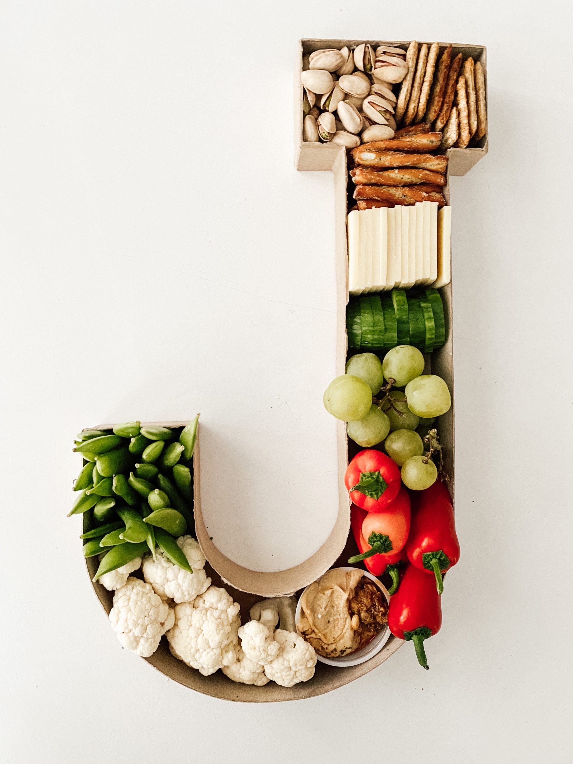 DIY Holiday Food Board Letters - Home and Kind