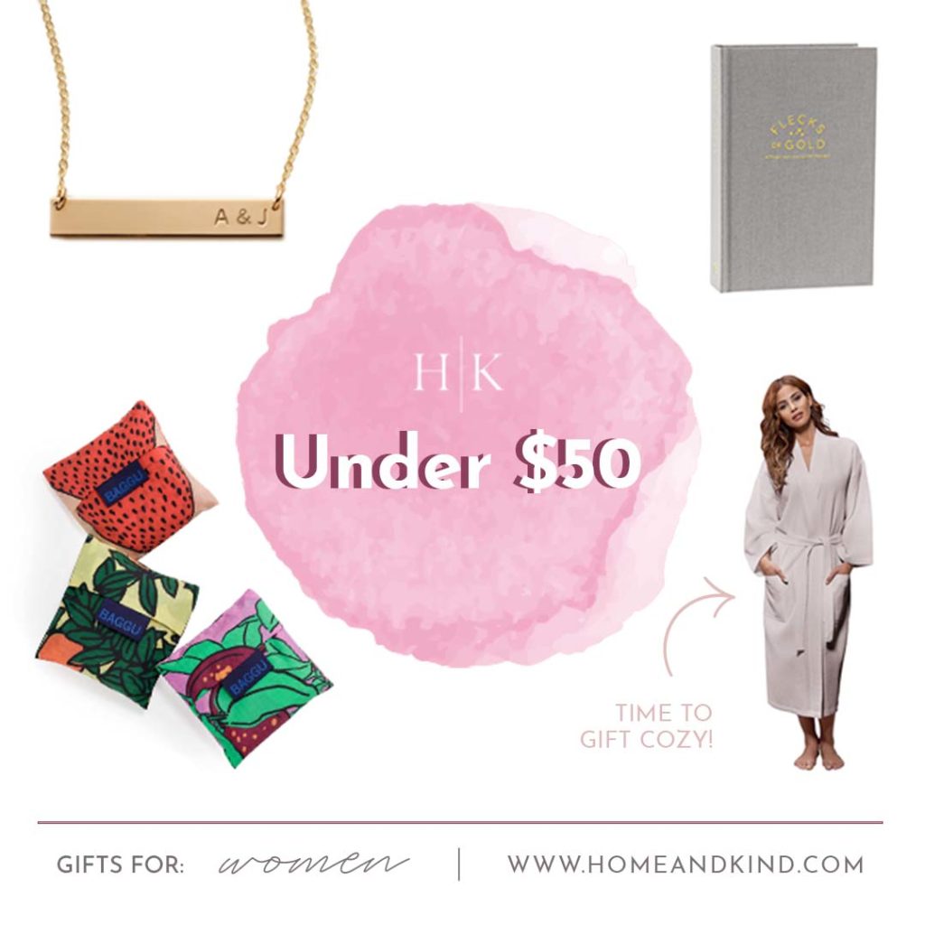 Women's holiday gift guide 2021 under $50
