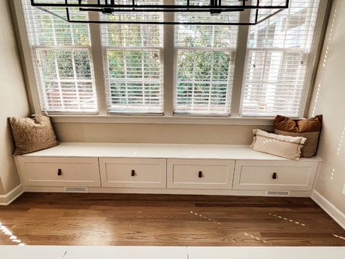 DIY Bench Seat Reveal + Cost Breakdown - Home and Kind