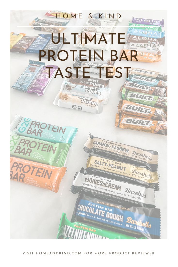 Ultimate Protein Bar Taste Test: 10 Popular Brands Ranked - Home and Kind